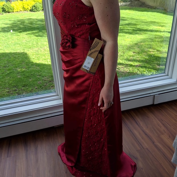 light in the box red dress